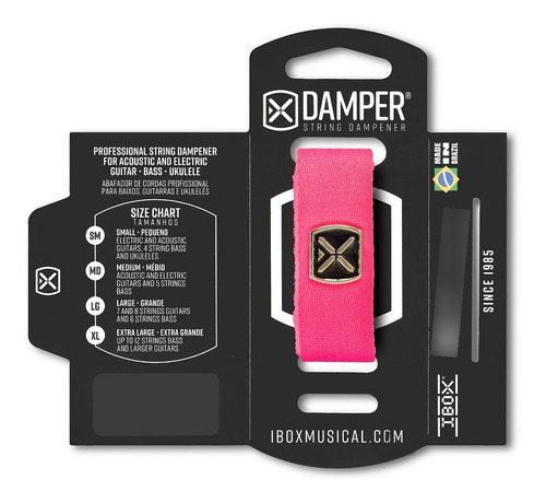 Damper Ibox Rosasdo Poliéster Logo Metal Tipo Fretwraps