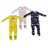 Pijamas X 3 Simple Joys By Carters Niña Tall: 6m E.inmediata
