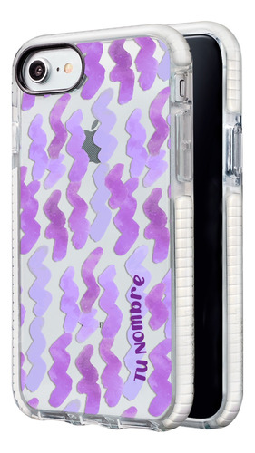 Funda Para iPhone Para Mujer Acuarela Personalizada Nombres