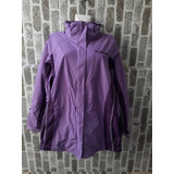 Rompevientos Impermeable Lila Columbia Talla L De Mujer-a5