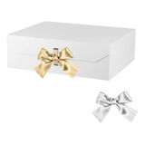 Caja De Regalo Extra Grande Blanca De 19 X 16 X 6 Pulgadas,