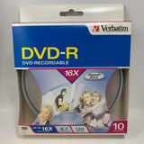 Verbatim Dvd R - 16x - 4.7gb - 120 Min ( 10 Unidades) 