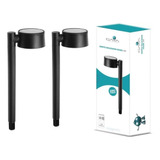 Kit 2 Espeto Poste Balizador Solar Jardim Externo 2w 3000k