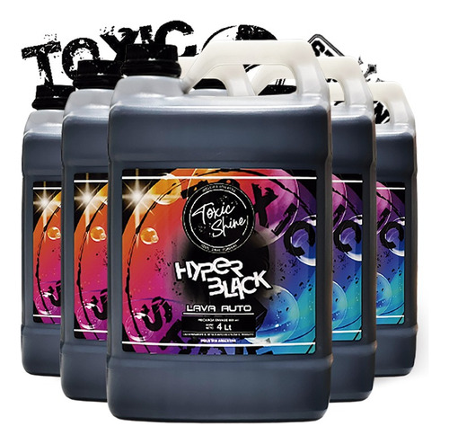 Toxic Shine | Hyper Black | Shampoo Neutro | Detail | Galon