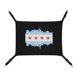 Hamaca Para Gatos Con Bandera De Chicago Con Edificios, Hama
