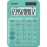 Calculadora Casio Ms-20uc Original 12 Digitos Verde 