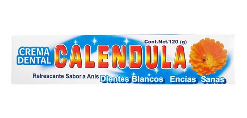 Crema Dental De Calendula 120g Dientes Blancos, Encias Sanas