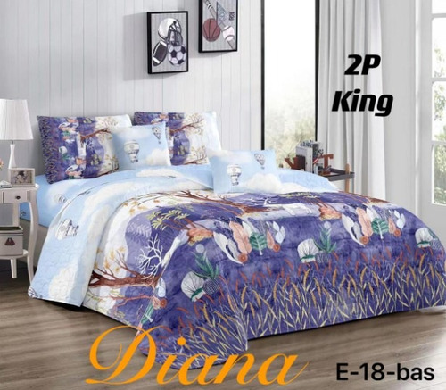 Cubrecama Colcha Verano Quilt King Morado Y Gris Cobertor