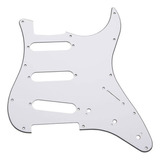 Escudo Branco Sólido Para Guitarra Stratocaster Pgst10w