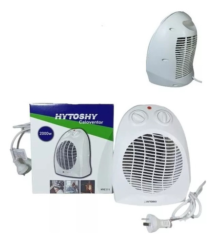 Caloventor Eléctrico Color Blanco Hytoshy 2000w