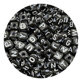 Letras Cubo Negro 250 Gramos 1800 Piezas Bisuteria Pulsera