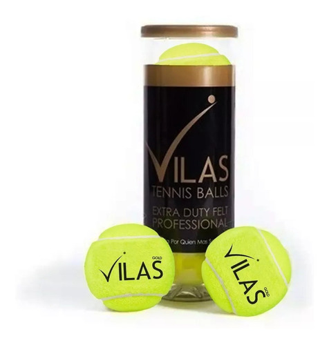 Tubo Pelotas Sixzero Tenis Vilas Gold Extra Duty Felt