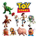 Vinil Decorativo Toy Story Estadímetro Regla Buzz Y Woody Color Multicolor