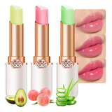 Evpct 3 Balsamos Labiales Tintados De Durazno Y Aloe Vera Co