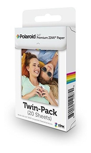 Polaroid 2x3  Premium Zink Zero Photo Paper, Paquete De 20 -
