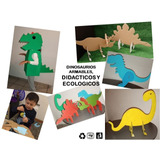 Dinosaurios De Carton - Disfraz Y 6 Figuras Armables
