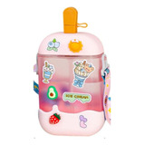 Cantimplora Helado Botella De Agua Kawaii 400ml Con Stickers