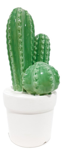Cactus Adorno Figura Decorativa Ceramica Mediano Sheshu Home Color Verde