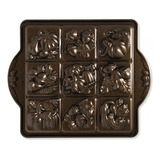 Molde Para Mini Torta Brownies Seasonal Squares Nordic Ware Color Marrón