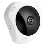 Camara Panoramica 360° Ip Ojo De Pez Inalambric + Micro 64gb Color Blanco