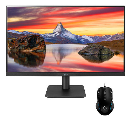Monitor Gamer LG 24mp400 Lcd 24  Fhd Ips + Mouse G300s Negro
