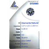 Diamante Natural Certificado 0.28ct 