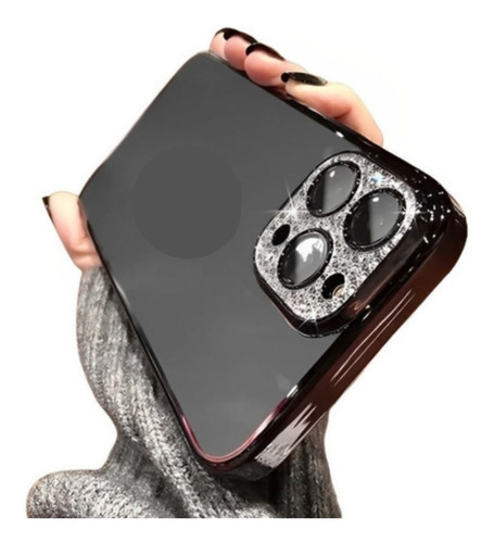 Capa Luxo Com Strass Para iPhone 11 12 13 Pro Promax