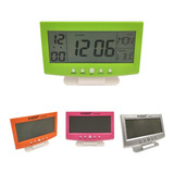 Reloj Despertador Digital Multifuncional Lcd Moderno De Mesa