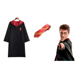 Pack Capa Y Corbata Casas De Película Harry Potter/ Slytherin/ Gryffindor/ Cosplay/ Disfraz