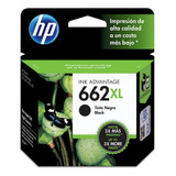 Cartucho De Tinta Hp 662xl 360 Páginas Negro