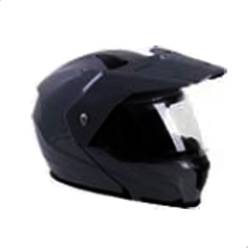 Casco Abatible Cross Ece Ir-199 Negro Brillo Talla Xl