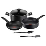 Batería De 6 Piezas Family Cook Negra G6