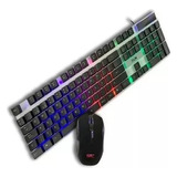 Teclado Semi Mecanico Gamer Gtc Original Luz Led Multicolor