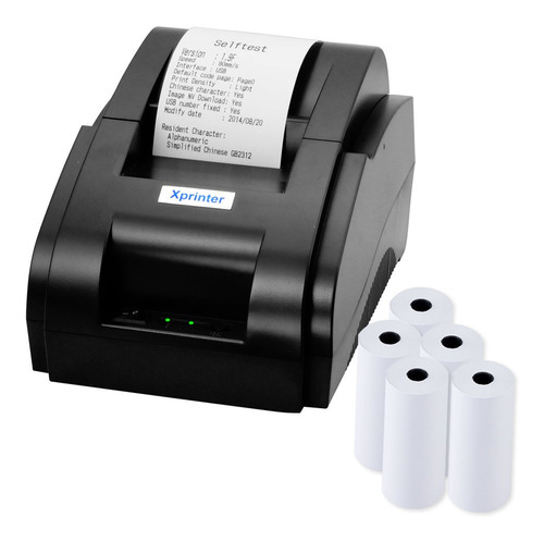 Impresora Pos Térmica Tickets 58mm Xprinter Xp58ii Negra