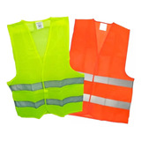 Chaleco Reflectivo Reglamentario Fluo Moto Naranja Amarillo