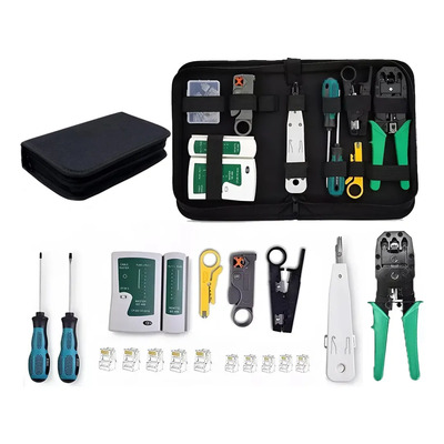 Pinzas Para Cable Ethernet, 12 In 1 Kitponchadora Jack Rj45 | Envío gratis