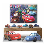 Kit 8 Displays Decoração Festa Infantil Carros + Painel 150