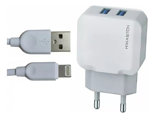 Carregador Turbo 2 Usb Hmaston + Cabo P/ iPhone 4.1a - Y29-2