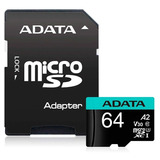 Memoria Micro Sdxc 64gb Adata Clase 10 Video 4k V30 A2