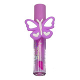 Brilho Labial Infantil Com Anel De Boboleta Roxo