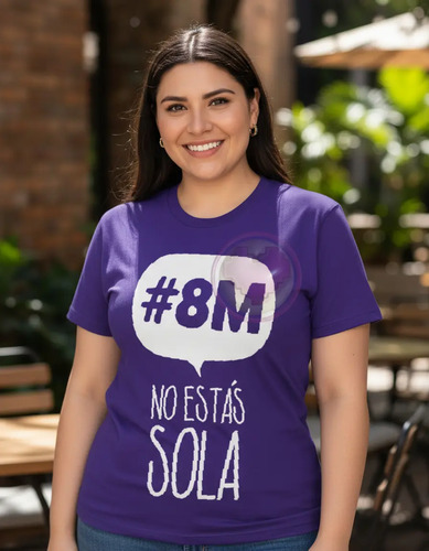 Marcha 8 Marzo Playera Mujer No Estas Sola #8m Feminista