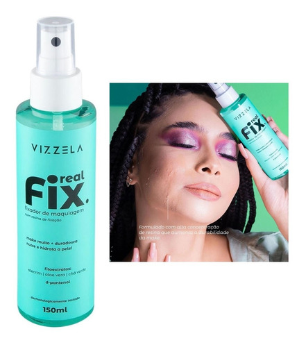 Spray Fixador Real Fix Sua Maquiagem Impecável Vizzela