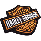 Logo Harley Davidson Parche Bordado Termoadhesivo 1 Pza 10cm