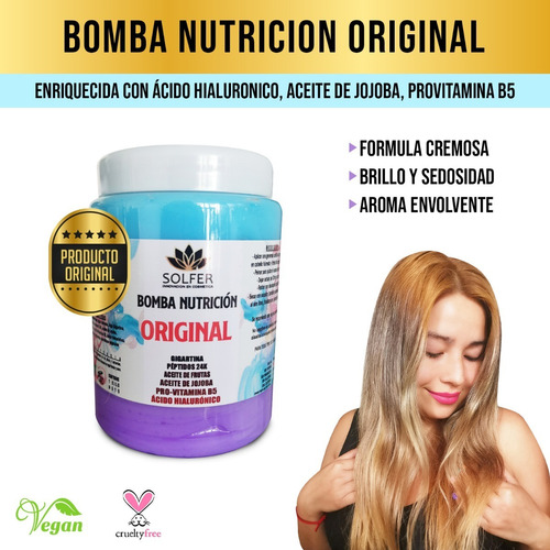 Original Bomba De Nutrición Capilar,un Cocktail De Vitaminas