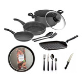 Kit 33 Pz Bateria Cocina Tramontina Pizzera Bifera Cubiertos