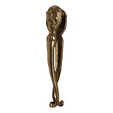 Antigo Quebra Nozes Em Bronze Representando Rosto Do Homem.