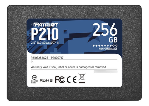 Disco Solido Ssd Patriot P210 256gb Sata 3 2.5 Pc Notebook *