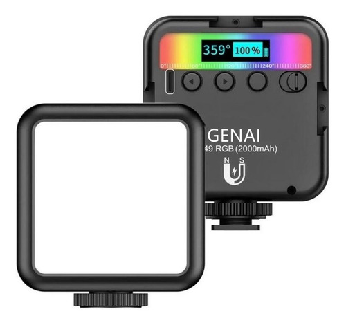 Iluminador Led Para Fotografia Câmeras Profissionais Vl49rgb