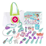 Kit De Juguetes De Doctor Con Luz Y Sonido Para Niños