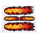 Pegatina Sticker Calcomanía Flama De Fuego Para Auto Barco -
